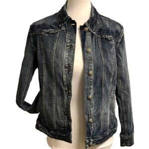 Back in the Saddle Western Denim Jean Jacket S
